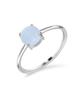 White Moonstone Silver Rings NSR-2466-WM